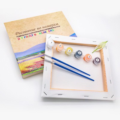 Tranh tự tô màu theo số size nhỏ xinh 20x20cm sơn dầu số hóa