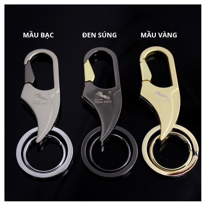 Móc Chìa Khóa Xe Máy, Oto Thép OM-PROUDHORSE Hàng Cao Cấp