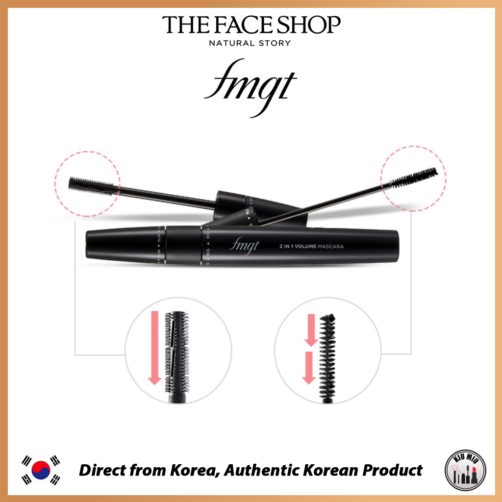 THE FACE SHOP fmgt 2in1 Curling Mascara *ORIGINAL KOREA*