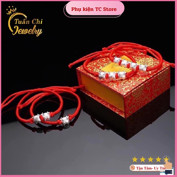 Lắc Tay Chỉ Đỏ ⚡HÀNG CHUẨN ⚡ Vòng Tay Chỉ Đỏ May Mắn, Tài Lộc, Kết Hợp Charm Con Trâu Mẫu Đẹp nhất 2021