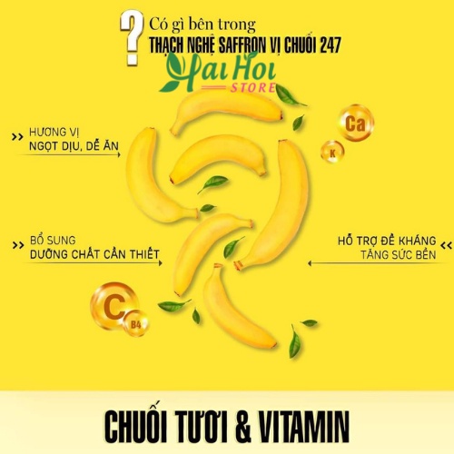 Thạch Nghệ Saffron Vị Chuối 247 Nano Japan