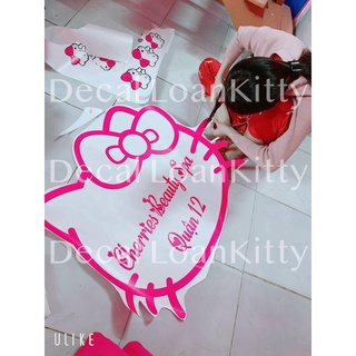>> thiết kế Decal dán tường hellokitty , tranh dán tường, tranh trang trí decor phòng