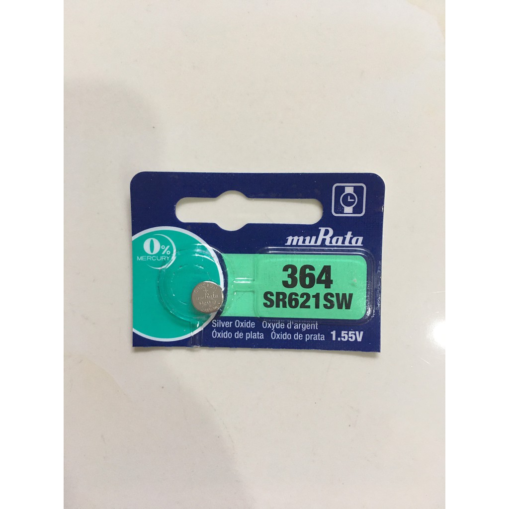 Vỉ 1 viên pin Sony , muRata 621 SR621SW 364 SR621