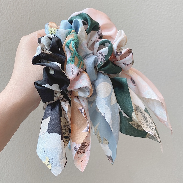 Dây buộc tóc ruy băng thắt nơ phong cách Hàn Quốc cho nữ