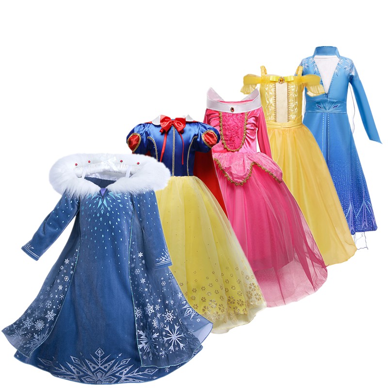NNJXD Đầm hoá trang công chúa thiết kế dễ thương nhiều kiểu tuỳ chọn dành cho bé gái
