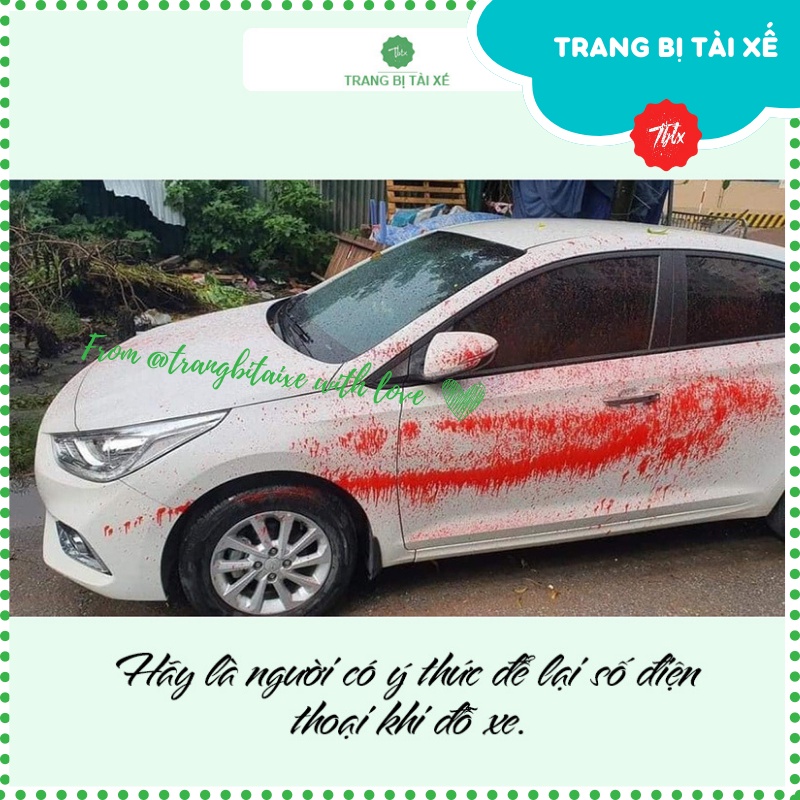 Bảng số điện thoại trên ô tô, bảng ghi số điện thoại gắn taplo để lại số điện thoại khi đỗ xe, văn minh tránh mâu thuẫn.