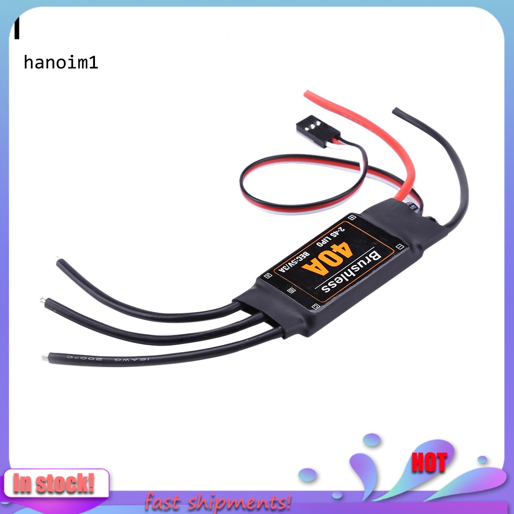 Bộ Điều Khiển Tốc Độ Không Chổi Than ESC 40A Kèm UBEC Cho Máy Bay RC FPV Quadcopter