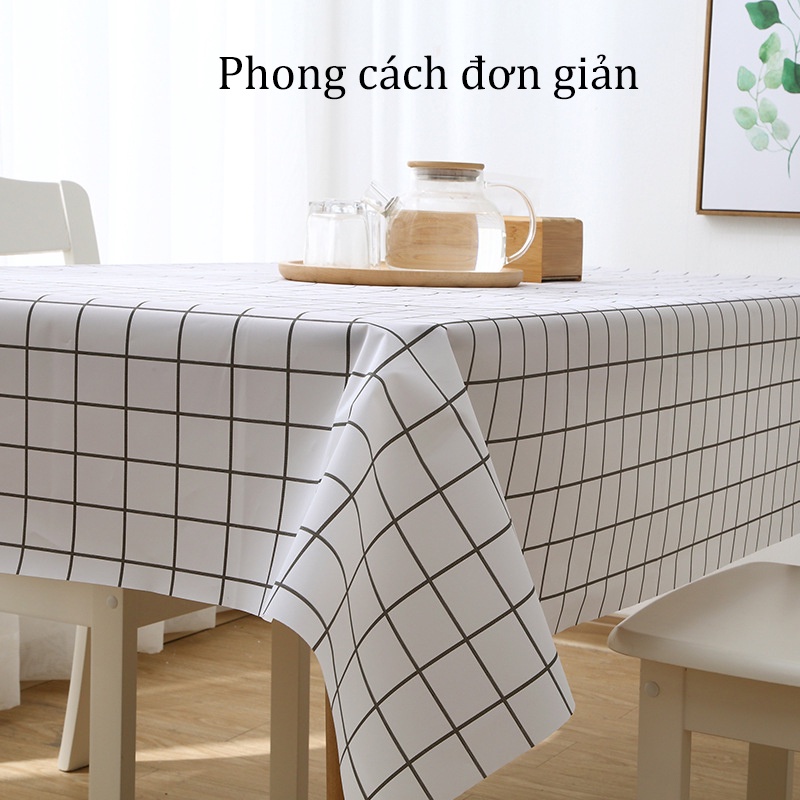 Khăn trải bàn chống thấm nước và dầu đơn giản kiểm tra khăn trải bàn in cho tiệc sinh nhật hoặc dã ngoại-GM-CZB4-01/02