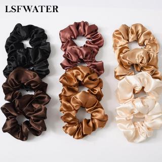 Bộ 60 sợi dây cột tóc bằng lụa satin cho nữ