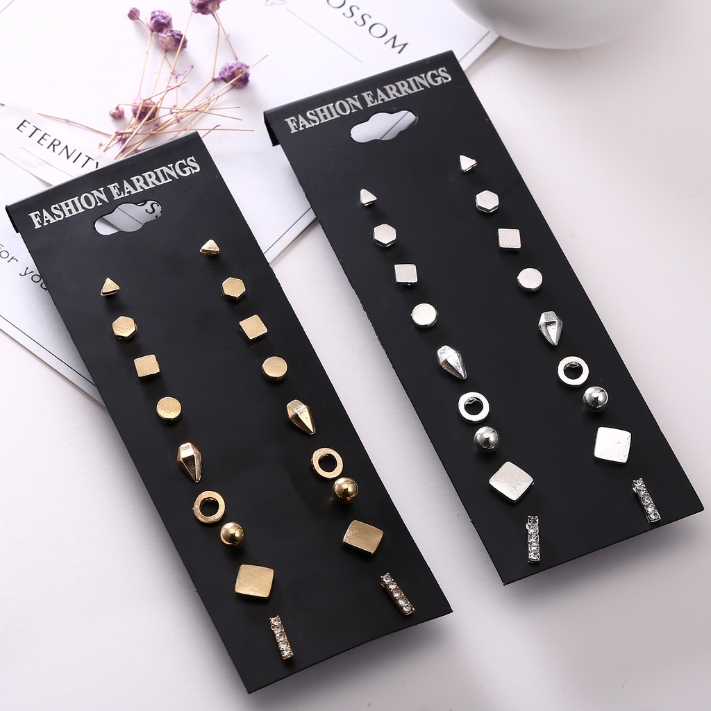 Bộ 9 cặp khuyên tai GMAI thời trang dành cho nữ