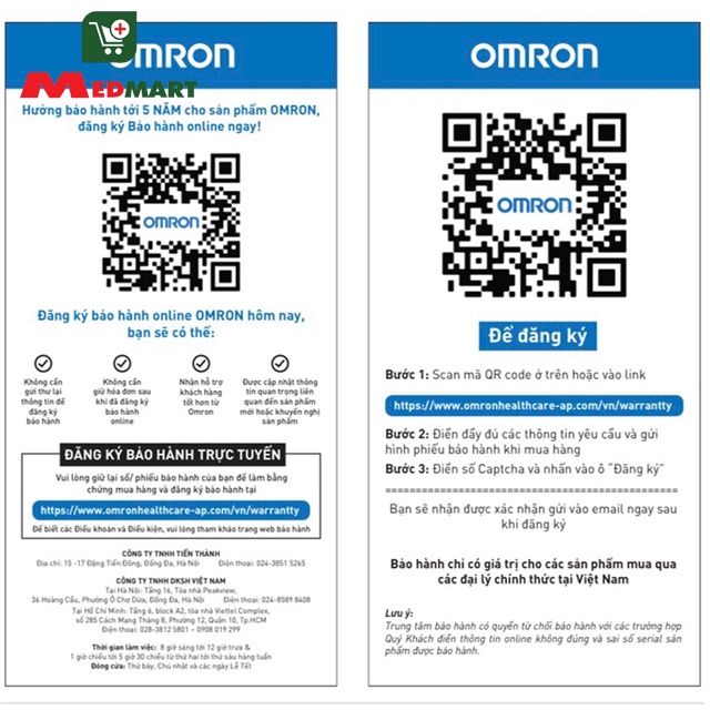 Máy Xông Khí Dung Omron NE C101, Xông Mũi Họng, Bảo Hành 2 Năm - MEDMART