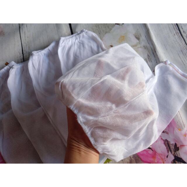 Set 10  Quần Dài Mỏng Trắng Cho Bé Giặt Mau Khô