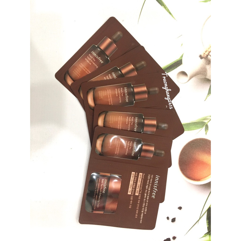 [Sample] Gói Kem Dưỡng +Gói Tinh Chất Trà Đen Innisfree Black Tea Youth Enhancing Ampoule | BigBuy360 - bigbuy360.vn