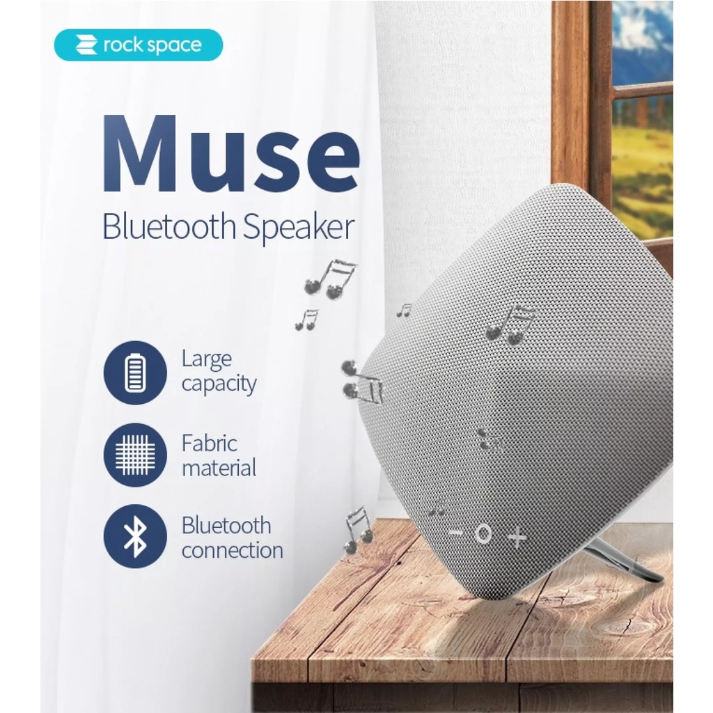 [Mã ELHACE giảm 4% đơn 300K] Loa Bluetooth V4.2 cao cấp đa năng âm thanh đỉnh cao ROCK Space Muse 580