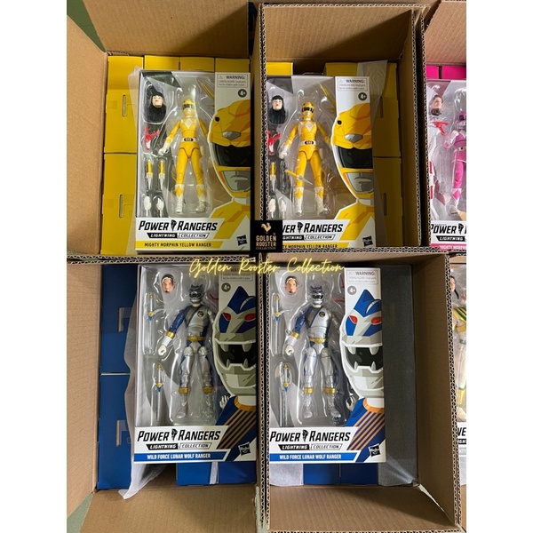 Mô hình Gao Silver Hasbro Power Rangers Lightning Collection Wild Force Lunar Wolf Ranger Figure