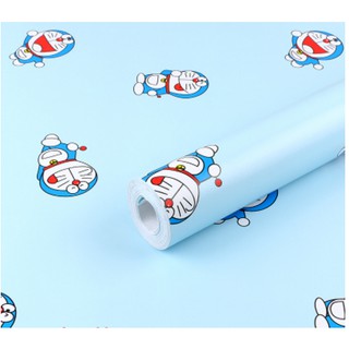 1 mét Decal giấy dán tường doremon dễ thương tí hon khổ 45cm