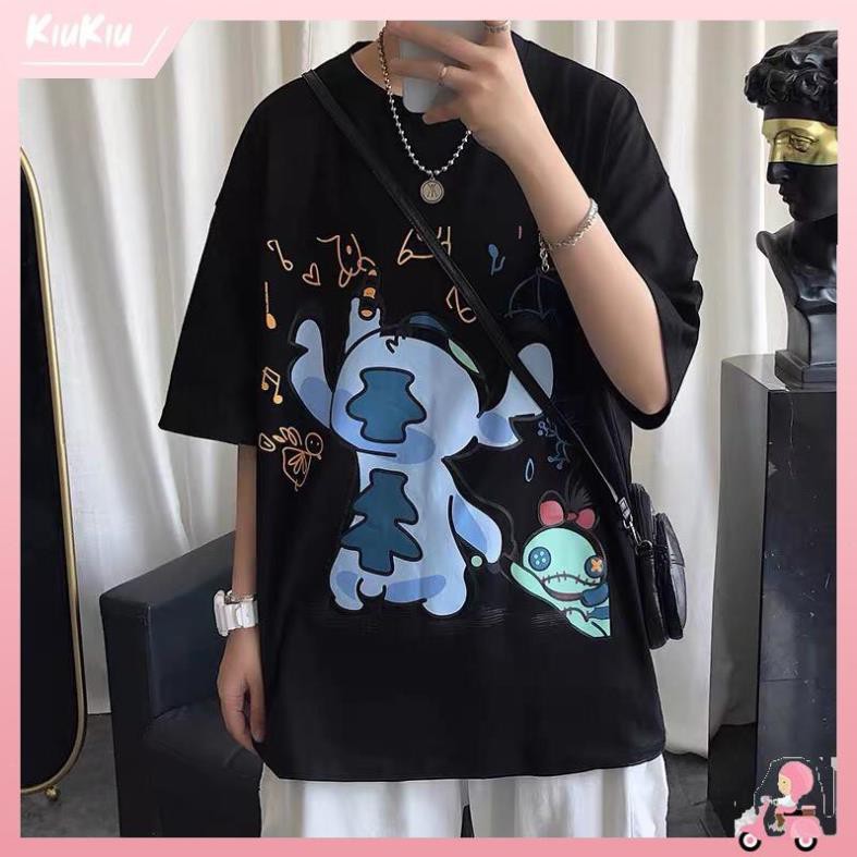 Áo Thun Tay Lỡ Unisex Form Rộng Kaws VẼ TRANH Nam Nữ Phong Cách Ulzzang KiuKiu