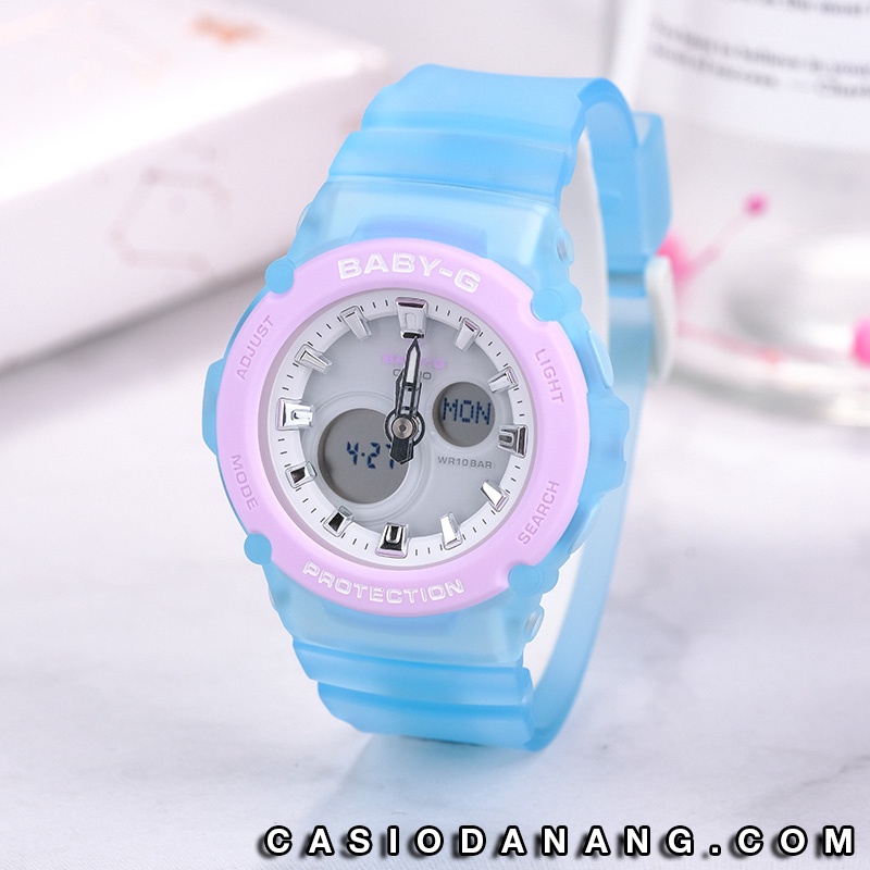 Đồng hồ nữ dây nhựa Casio Baby-G chính hãng Anh Khuê BGA-270-2ADR