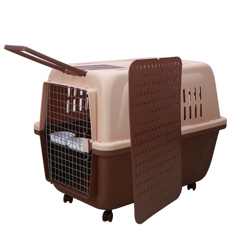 Lồng Hàng Không 81x57x59cm Dành Cho Pet Dưới 35kg, Lồng Vận Chuyển Thú Cưng Đi Xa Tiện Lợi