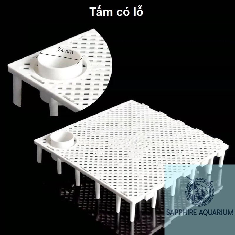 Tấm kê đáy bể lọc- Vỉ lọc đáy bể cá tép