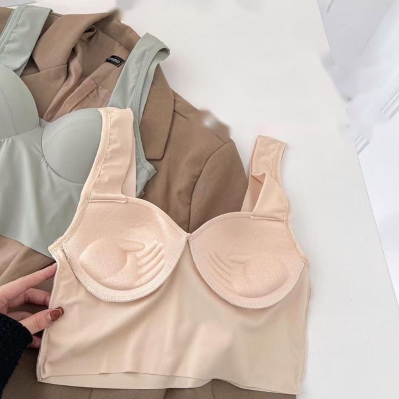 ❤️ Áo Bra Myna Đúc Su 2 Dây Bản To Dáng Coroptop Cúp Tròn 582 ❤️