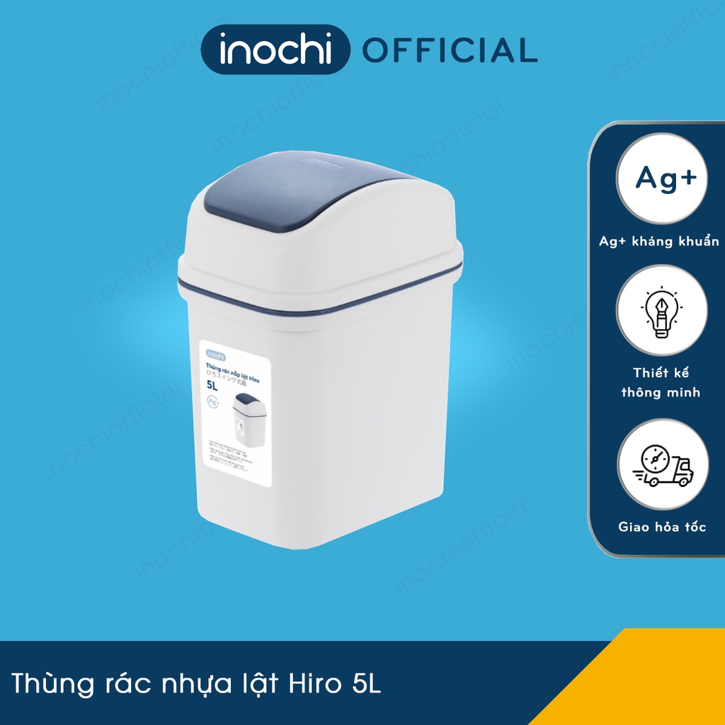 Thùng rác nhựa lật Hiro 5L Inochi