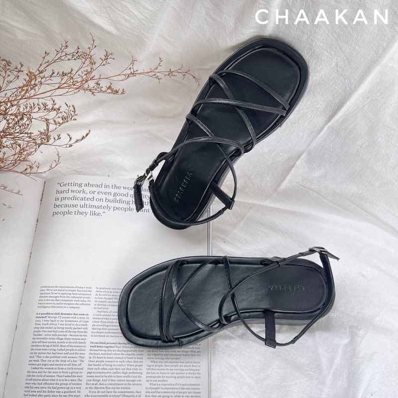 Sandal dây đế bánh mì mix đồ trẻ trung cao 3cm