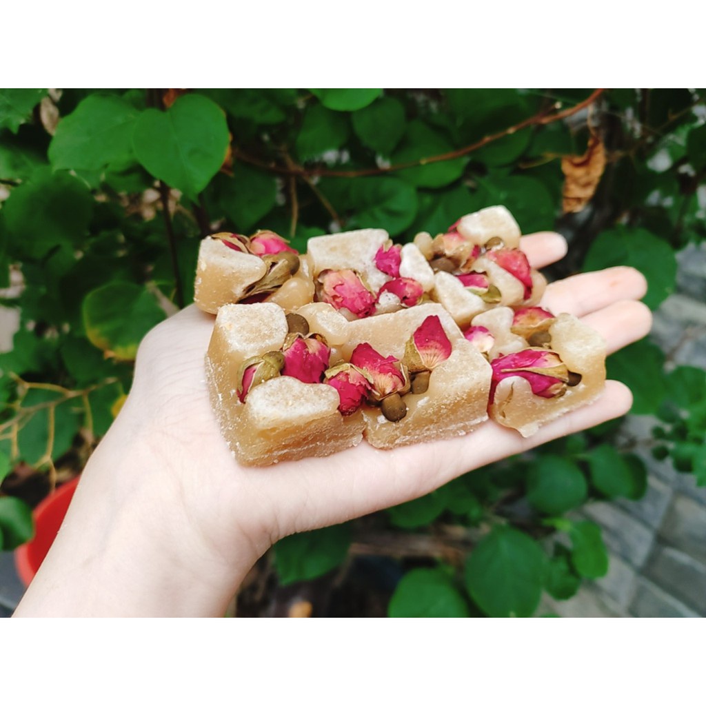 Trà viên đường phèn nụ hồng trà thảo mộc sỉ 1 kí
