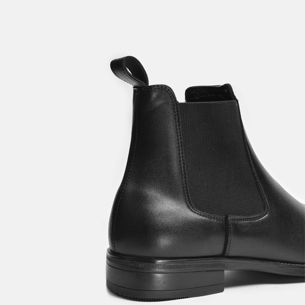 Chelsea boots đen siêu đẹp - Giày cao cổ nam siêu đẹp đế cao su - giày boot nam cao cổ đế cao su non êm chân