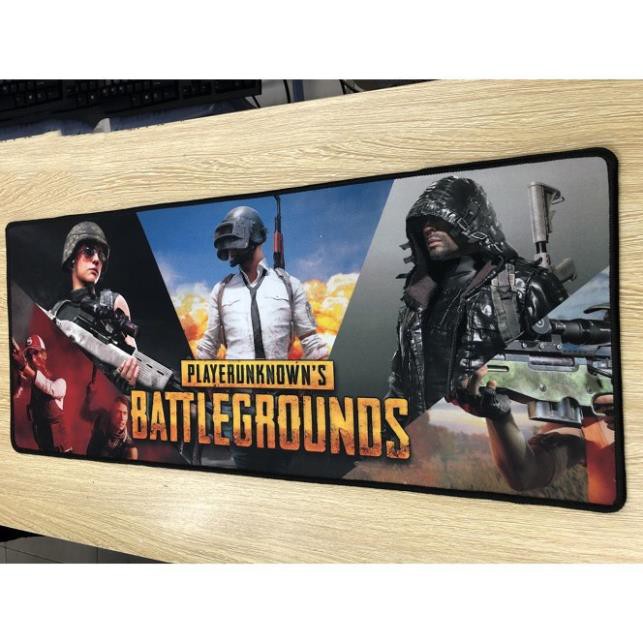 (GIÁ RẺ) - Bàn di chuột game PUBG 30*70*3ly | lót chuột game giá rẻ + Tặng bộ nước lau 4 món. BDDL1