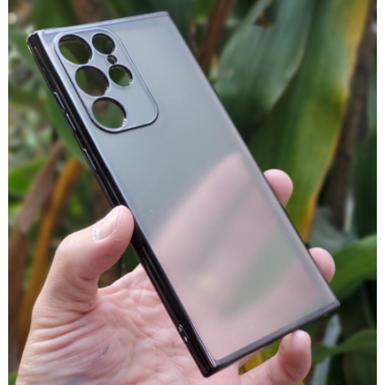 Ốp lưng sulada nhám viền màu cho Samsung S22, S22 Plus, S22 Ultra chống Vân tay, mồi hôi siêu đẹp
