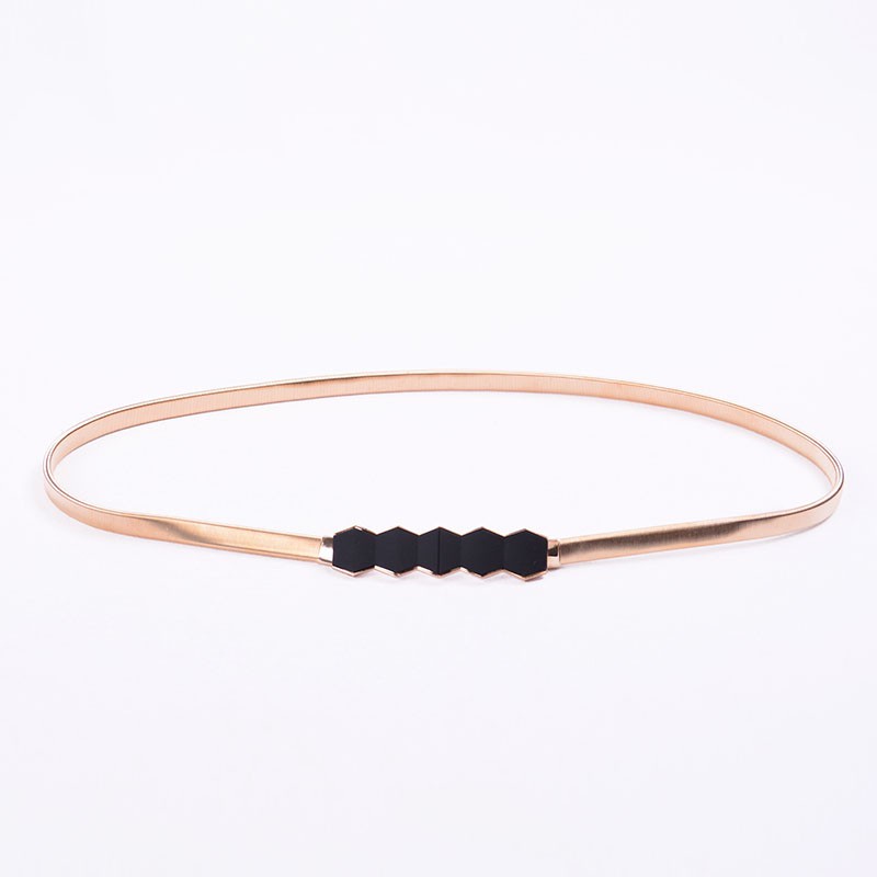 Thắt Lưng Co Giãn Mặt Hoa Kim Loại Thời Trang Dành Cho Nữ