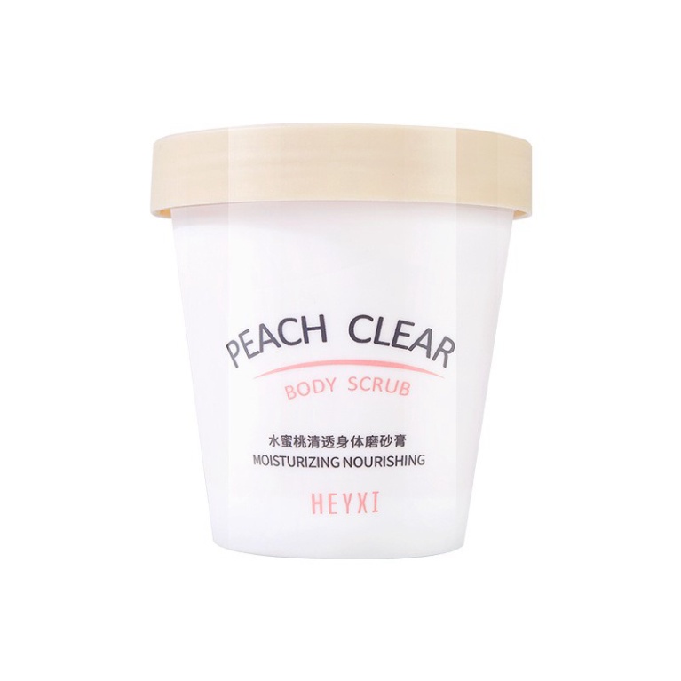 Một hũ tẩy da chết body đào Heyxi Peach Clear Body Scrub 200G HTTBC1