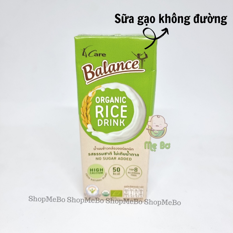 [4CARE] SỮA GẠO/NGŨ CỐC HỮU CƠ 180ml 4 CARE