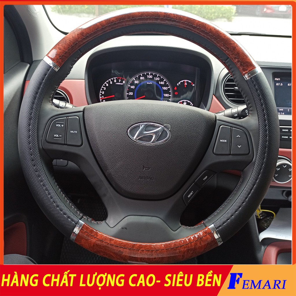 [ Siêu Bền ] Bọc vô lăng ô tô màu vân gỗ - Bọc vô lăng cao cấp bảo hành 1 đổi 1