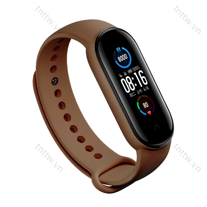 Dây đeo cao su Mi band 5, miband 6 chính hãng - dây đeo cao su thay thế mi band 6, miband 5 mi smart band 6 Dây Đeo Thay Thế Chất Liệu Silicon Màu Trơn Cho Xiaomi Mi Band 5  Band5 strap