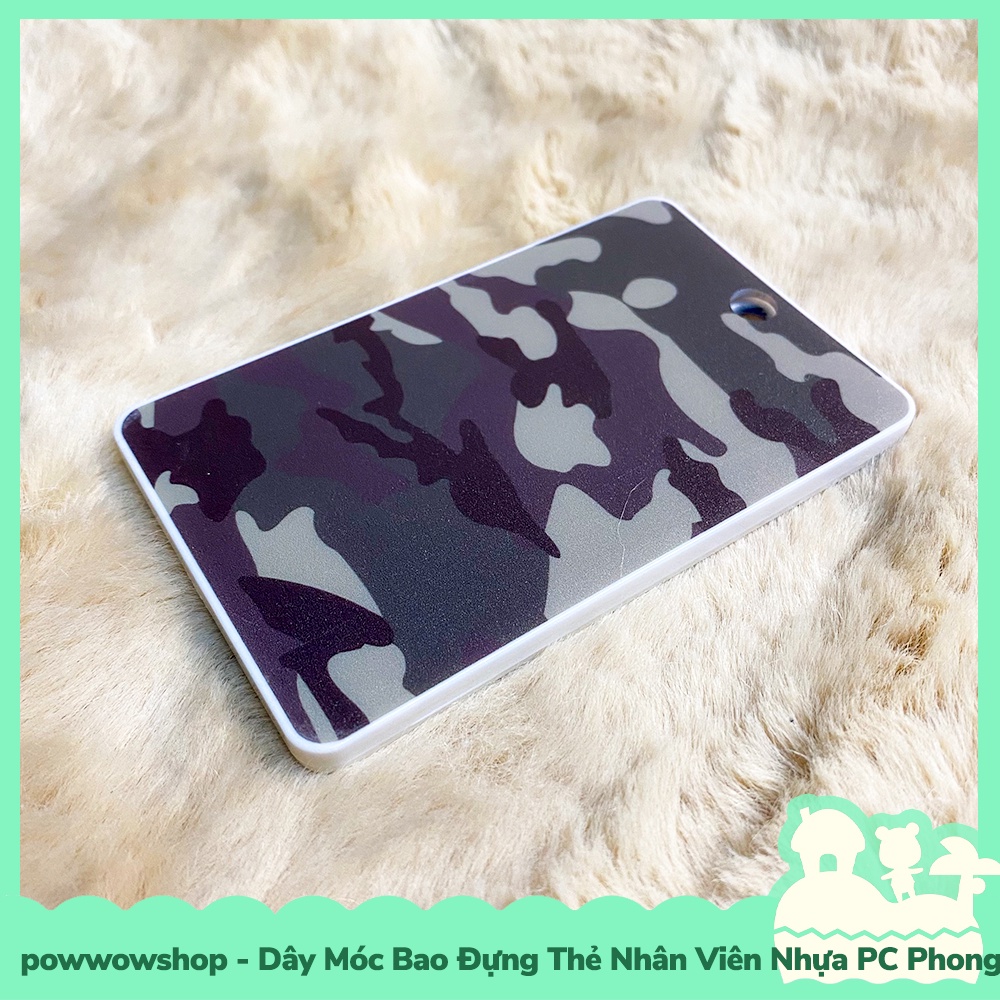 [Sẵn VN - Hỏa Tốc] Dây Móc Bao Đựng Thẻ Nhân Viên Nhựa PC Phong Cách Camo Army