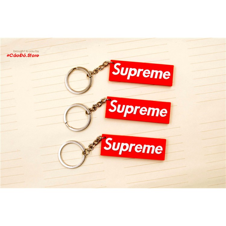 Móc khóa cao su Supreme | BigBuy360 - bigbuy360.vn