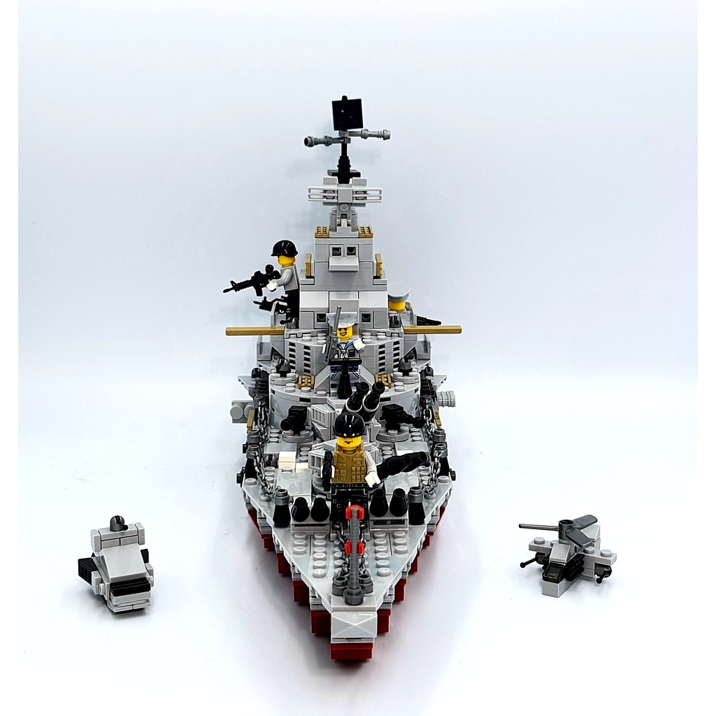 [1005 CHI TIẾT - DÀI 45CM] BỘ ĐỒ CHƠI LẮP GHÉP CHIẾN HẠM TUẦN DƯƠNG, LEGO TÀU THUYỀN CHIẾN BẢO VỆ BỜ BIỂN