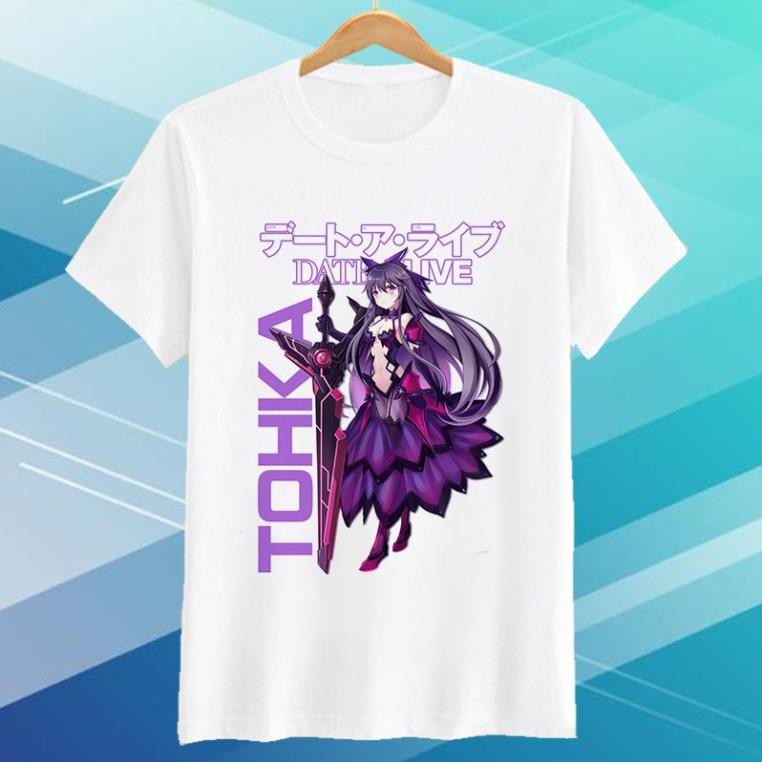 🔥XẢ LỖ🔥 Áo thun Date A Live Tohka màu trắng cực chất