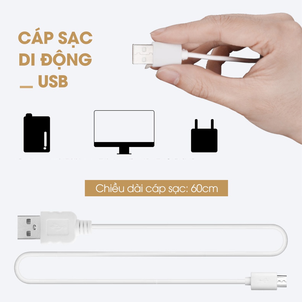 Máy xông tinh dầu, máy phun sương mini tạo độ ẩm CameWell tích hợp đèn Led nhiều màu dung tích 2L C101H