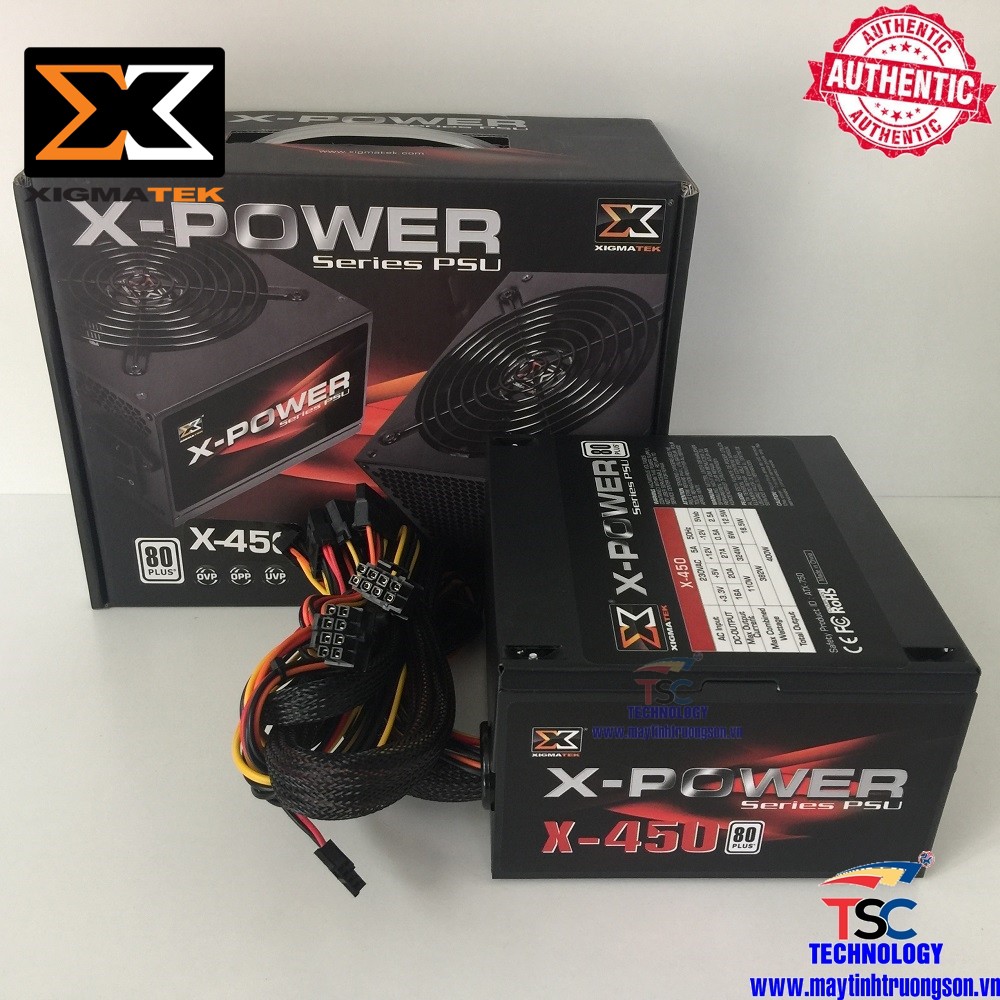 Nguồn Máy Tính XIGMATEK X-POWER X-450 (EN40490) 400W| Đẳng Cấp Gaming