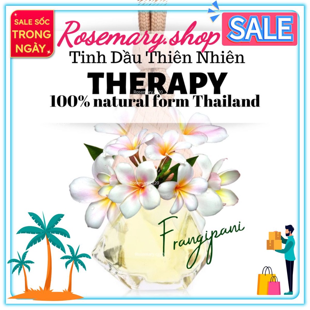 [ROSE_MARY] Tinh Dầu Treo Phòng Hương Hoa Sứ Therapy