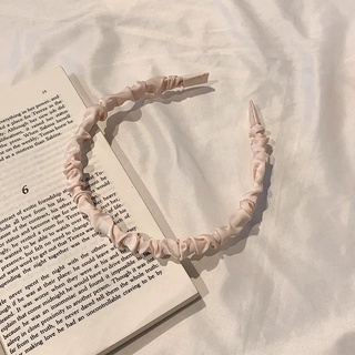 Bờm tóc vải lụa nhún bản nhỏ Su.N accessories