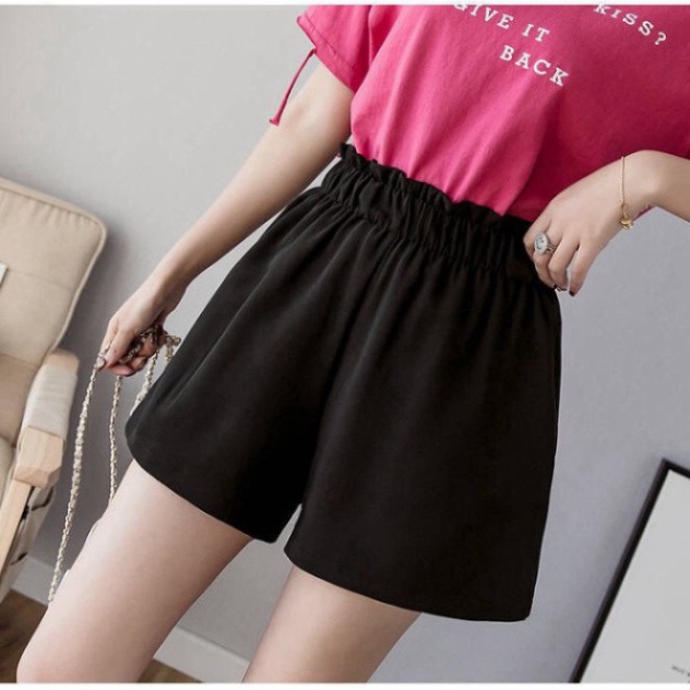 Quần short lưng thun cạp cao freesize nhiều màu CRQ029 pyenstore