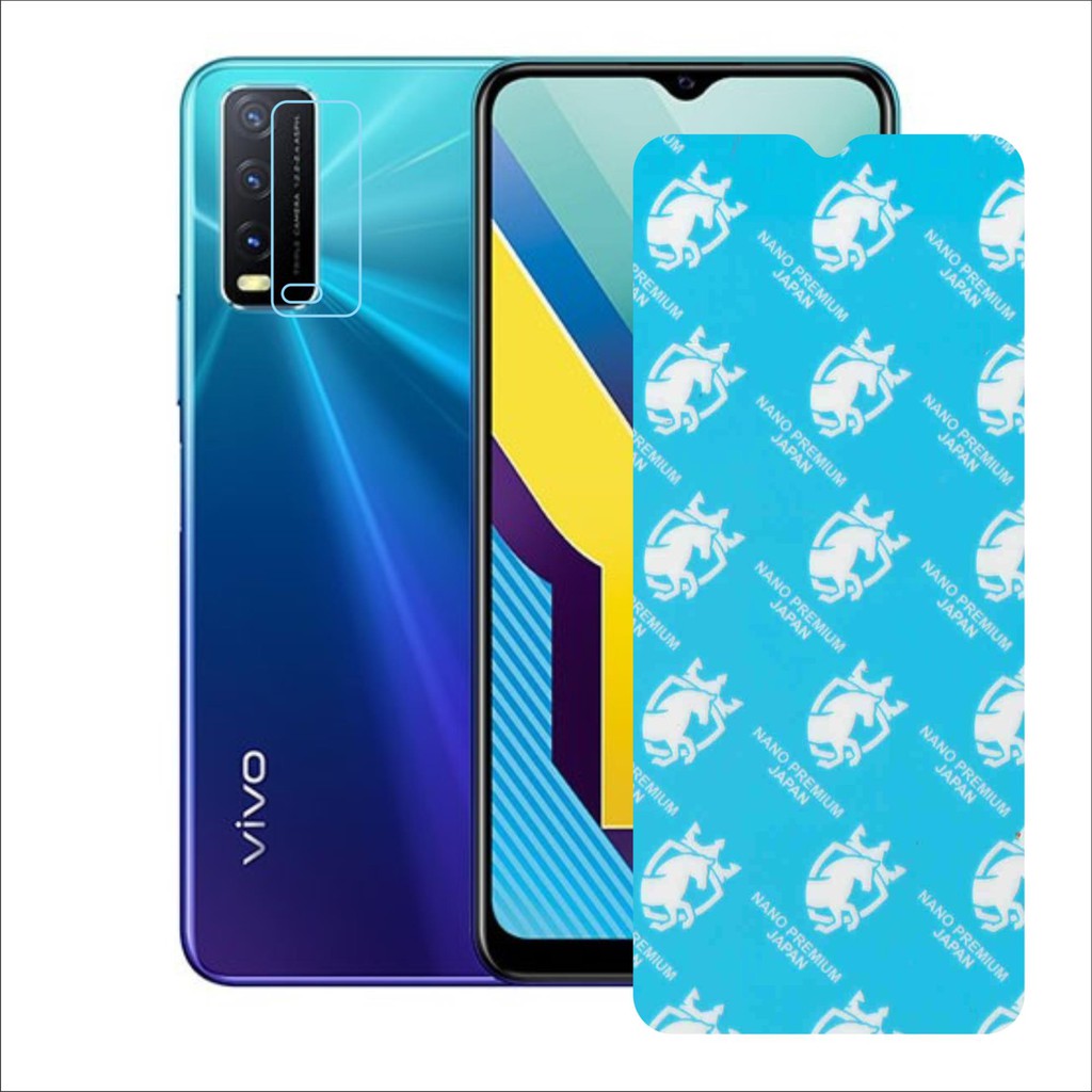 Kính Cường Lực Nano Dẻo, Dán PPF VIVO Y20, Y20S, Y12S + Kính Bảo vệ camera VIVO Y20, Y20S, Y12S