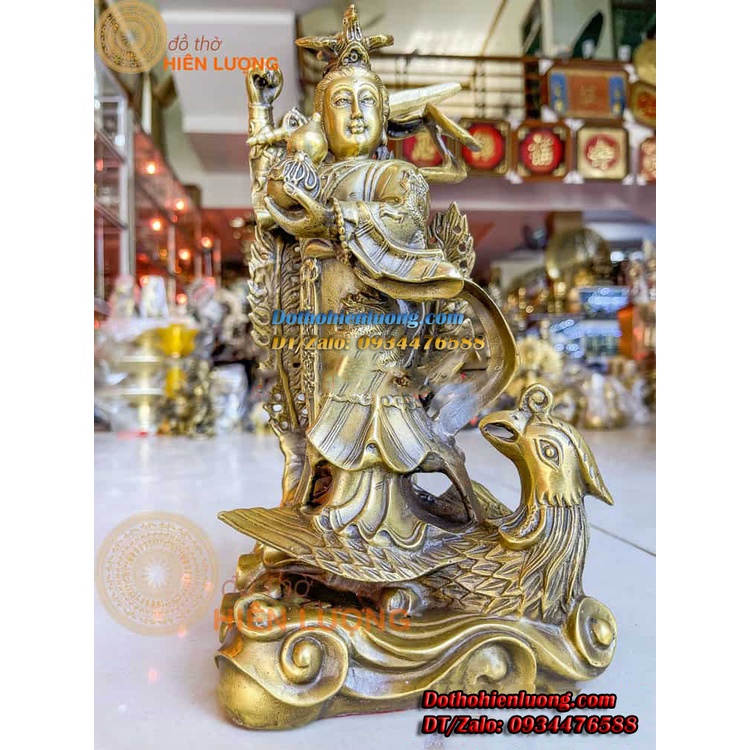 Tượng Cửu Thiên Huyền Nữ Bằng Đồng Nguyên Chất Cao 30cm, Nặng 2,7kg Đẹp Tinh Xảo
