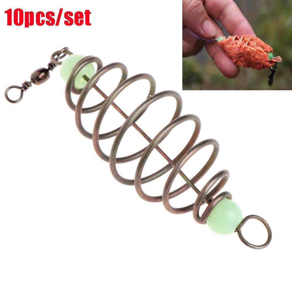 LEISURE Set 10 Mồi Câu Cá Bằng Thép Không Gỉ Phong Cách Mới