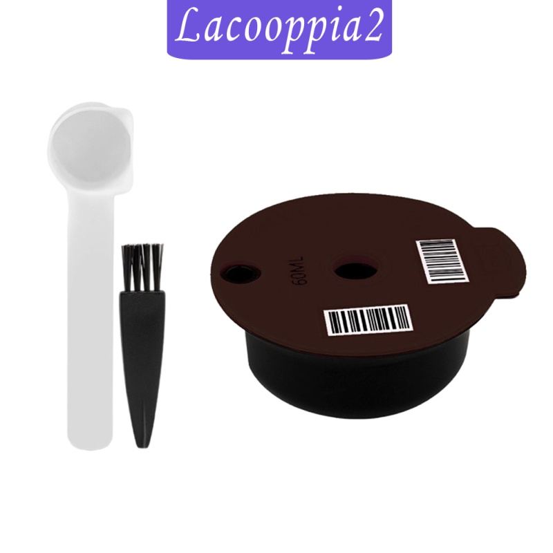 [LACOOPPIA2] Reusable Coffee Capsules, Compatible with/for Bosch Tassimo Machines, Coffee Filter Refillable, Coffee  with Readable Barcode