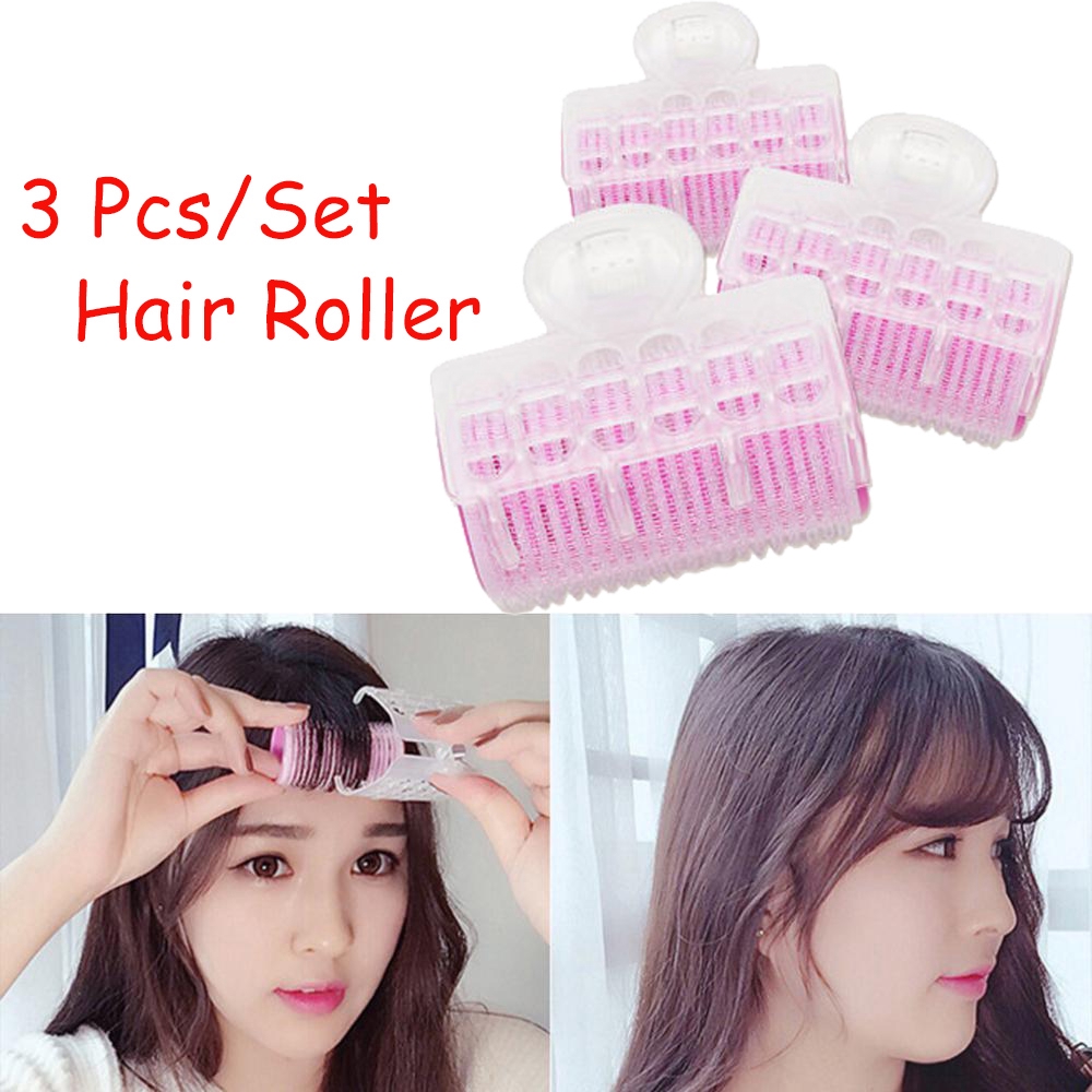 Bộ 3 chiếc lô uốn tóc bằng nhựa tự dính